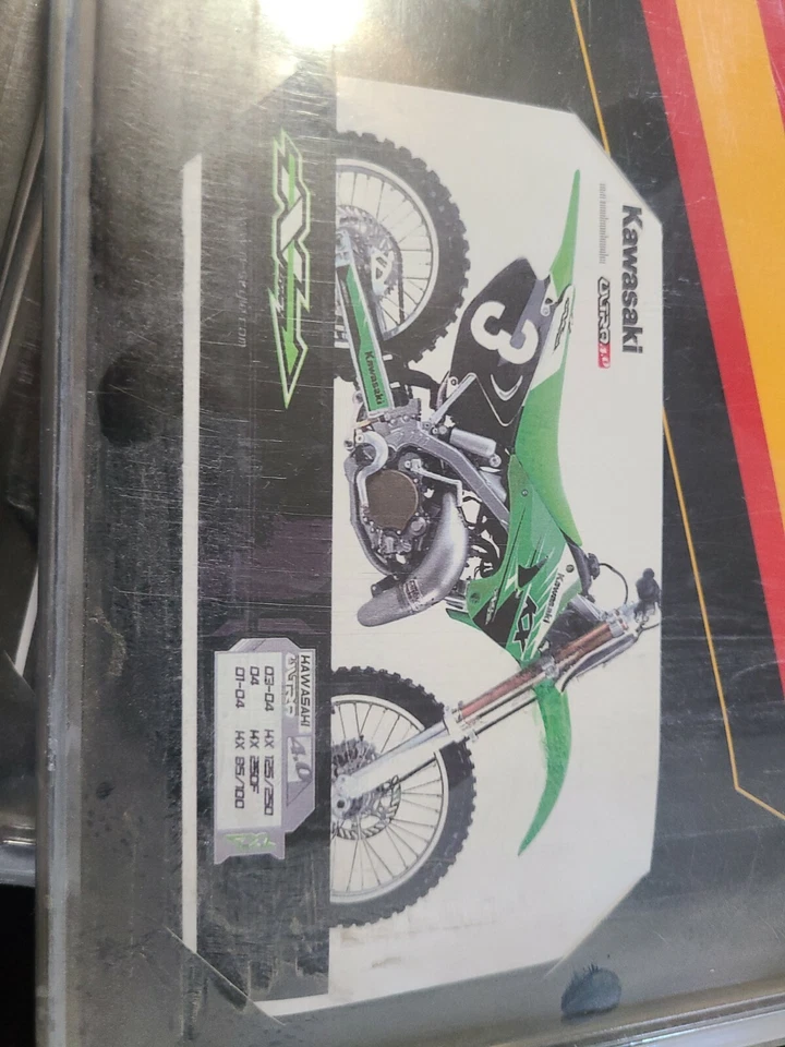 Kawasaki 03 04 kx125 250 04 kx 250 kx250 125 2003 2004 kit gráfico Foto 2 de 3