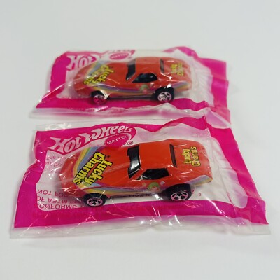 1997 Hot Wheels Promo Lucky Charms 75' Corvette Stingray General Mills New Qty 2