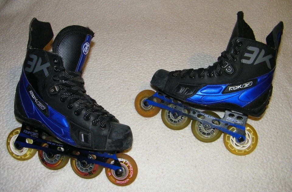 ZAPATO REEBOK 3 K PATINES DE HOCKEY SOBRE PATINES ADULTO TALLA 5 D SKATE 6.5 BUEN ESTADO Foto 2 de 4