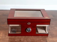 Cigar Humidor With Acrylic Top And Window - Spanish Cedar - 100 ct