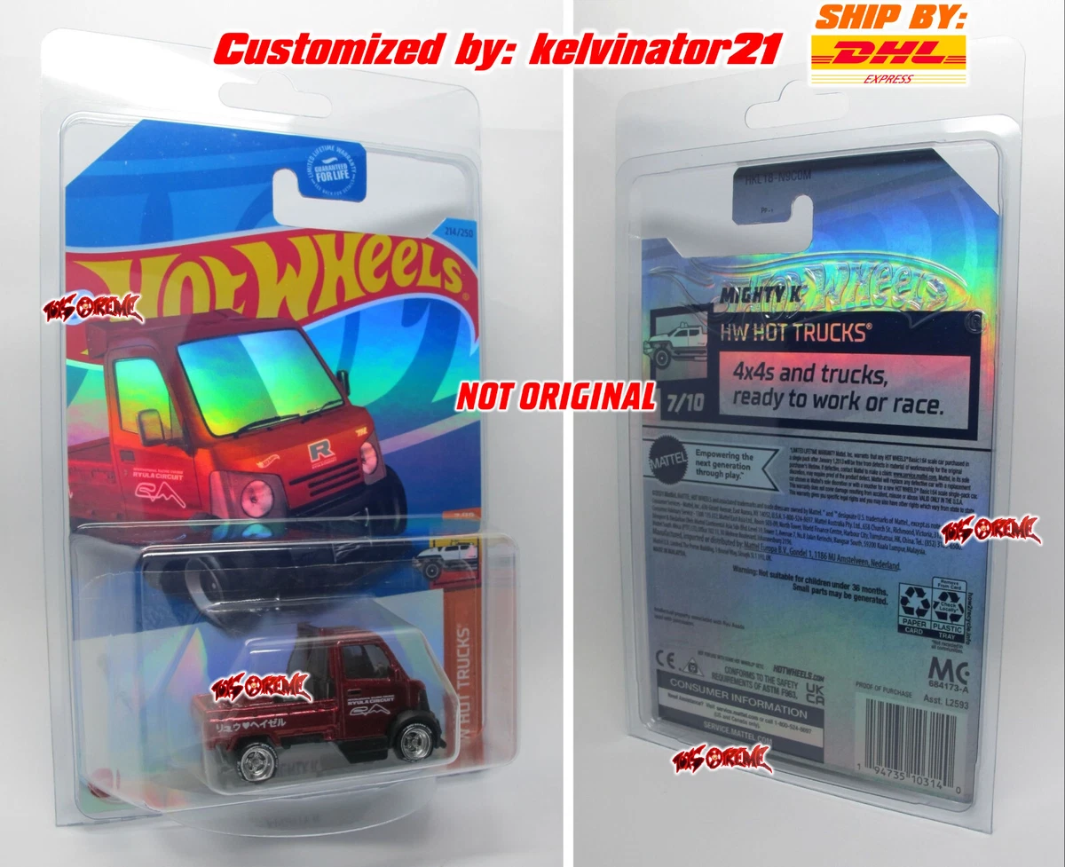 Hot Wheels Mighty K JDM Truck Mini Truck Lorry Red Diecast, 42 OFF
