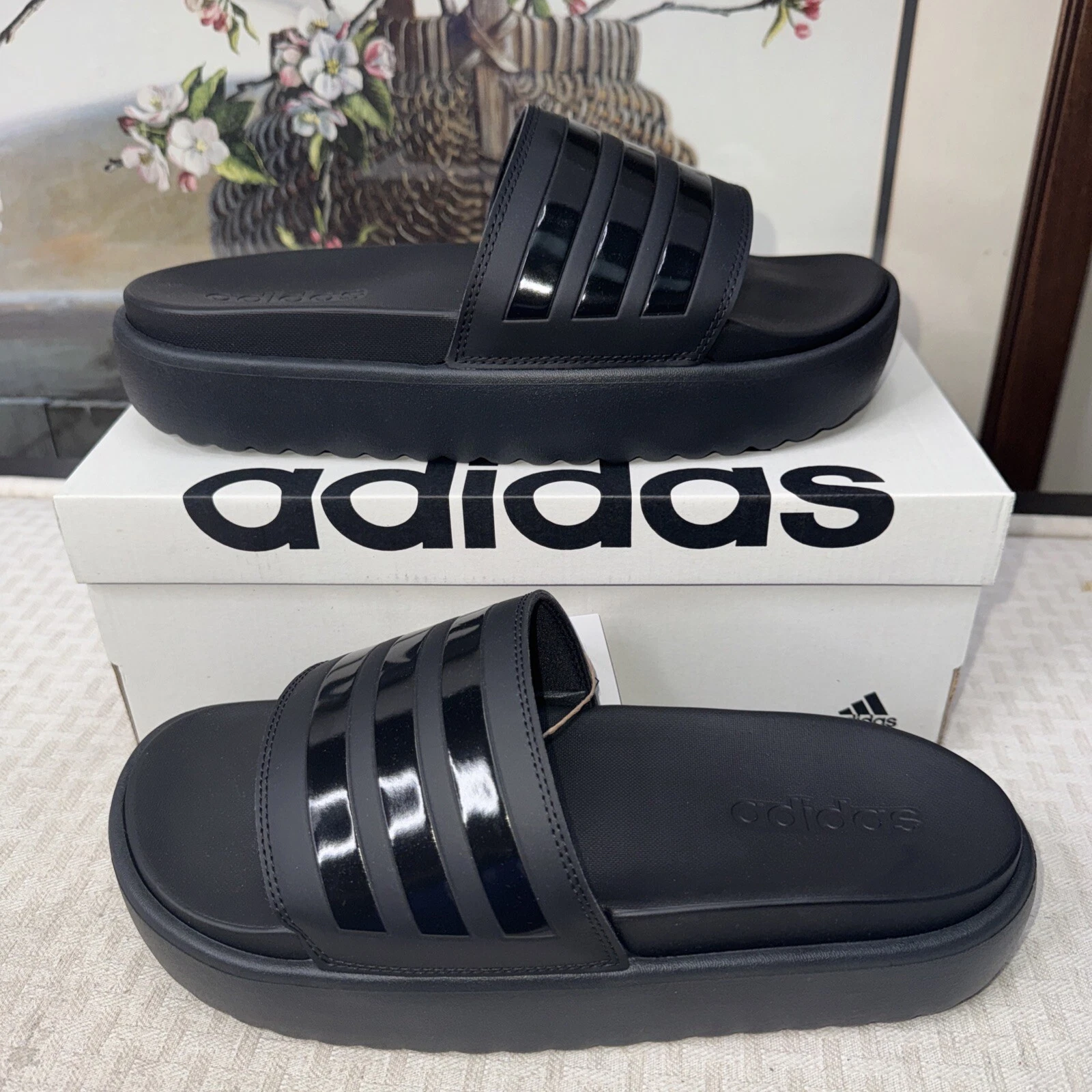 Sandali donna adidas Adilette platform taglia 10