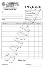 250 Custom Carbonless Invoice / Sales Receipt / Estimate / Quote / Proposal