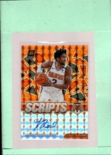 2020-21 Panini Mosaic Scripts Orange #58 Langston Galloway MINT Auto Su ID:43473