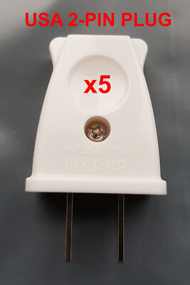 5 x Seebest Adjustable Rotating USA/Australia/China 2 Pin Rewireable ...