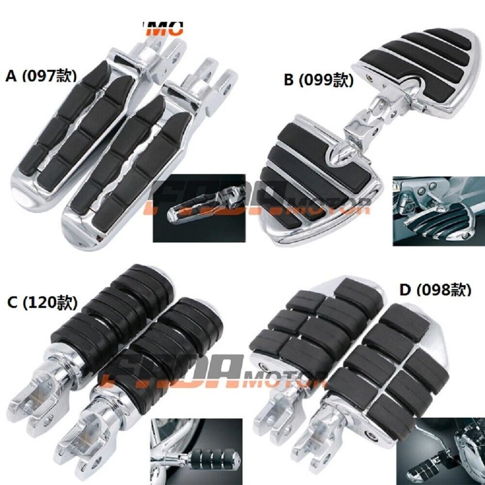 Reposapiés delanteros para Yamaha Vmax VMX1200 Virage XV750 XV1100 85-08 098 Foto 4 de 4