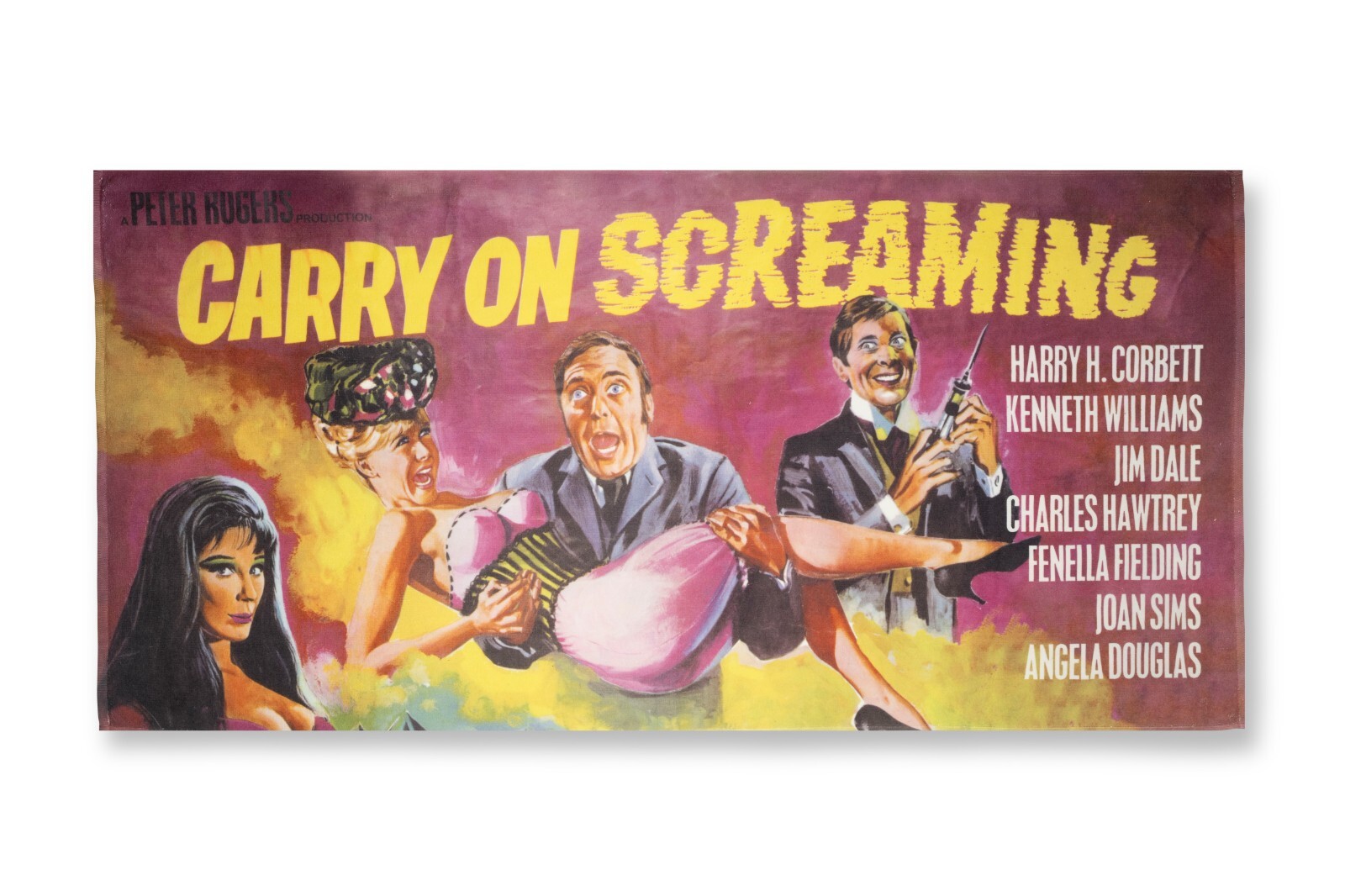 Carry On Screaming Film TV Official BEACH TOWEL Large Kenneth Williams