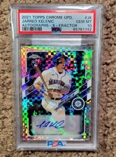 2021 Topps Chrome Jarred Kelenic XFractor Auto /125 PSA 10