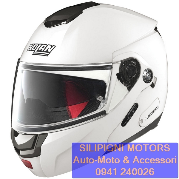 NOLAN N90-2 SPECIAL N-COM 15 PURE WHITE Casco Modulare Apribile NolanGroup