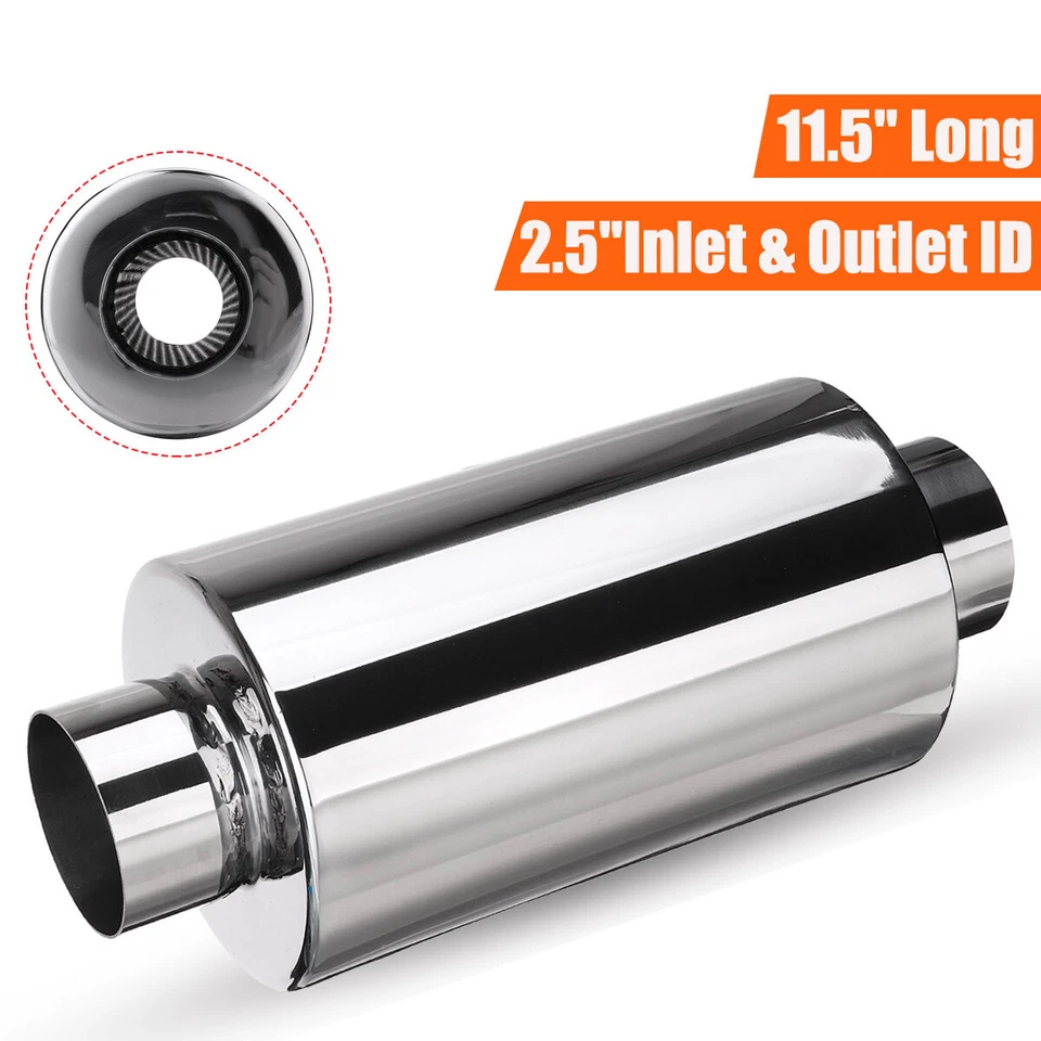 Silenziatore Scarico in acciaio inox universale per x auto racing sportivo 2.5” - Imagen 3 de 4