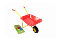 Mmp Living Kids Metal Wheelbarrow Plus Tools/kneepad Red Mmp Living Kids Metal Wheelbarrow Plus Tools/kneepad Red