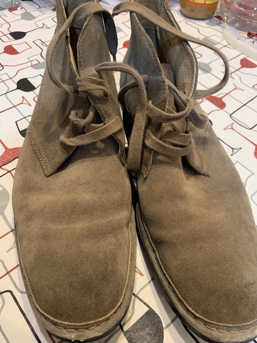 John Varvatos USA Men\'s Suede Chukka Boots in Light Tan size 9.5 John Varvatos Suede Beige Boots for Men for Sale | Shop New  main image 3