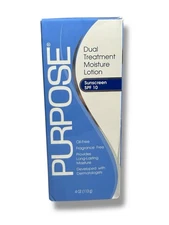 1 x Purpose Dual Treatment Moisturizer Lotion SPF 10 Fragrance Free EX 09/2027