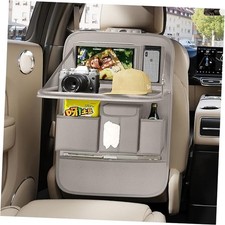 Back Seat Car Organizer 1 Pack,Backseat Organizer with Plain weave Grey