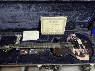 Custom Evil Dead Halo 7 String: Scalloped Fretboard: Hardshell Case
