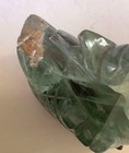 Vintage carved fluorite Mandarin duck on stand — photo 8