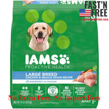  HOT SALE Iams Proactive Health Adult Dog Dry Food for Large Breed - 30lbs, NEW