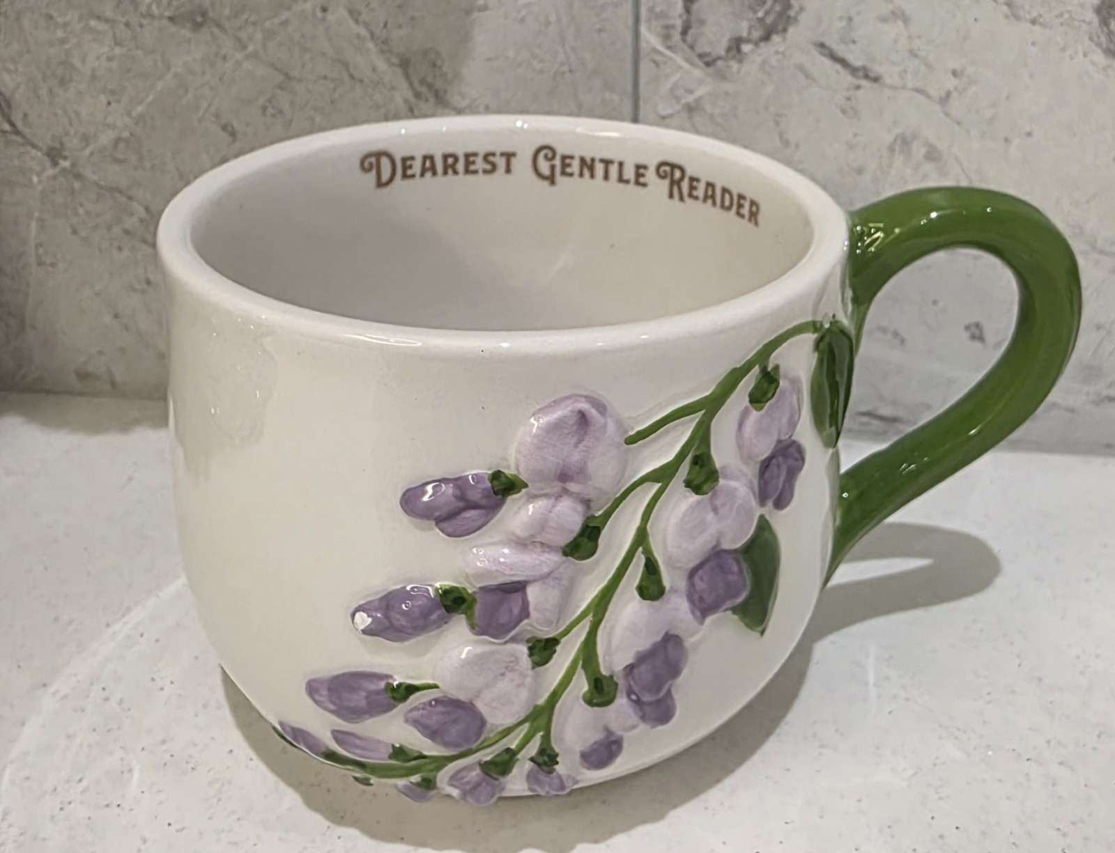 NEW Bridgerton Dear Gentle Reader Wisteria Floral Mug New for 2026
