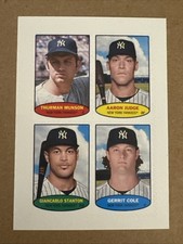 2023 Topps Heritage - 1974 Topps Baseball Stamps Judge, Stanton, Cole, Munson