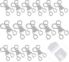 100Pcs Hook and Eye Closures for Clothing, Bra Clasp Hooks and Eyes for Sewing