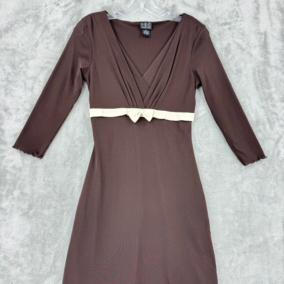 Vestido INC Vintage 6 Bebé Muñeca Arco Coqueta Malla Años 90 Y2K Delicado Femenino Preppy Foto 4 de 4