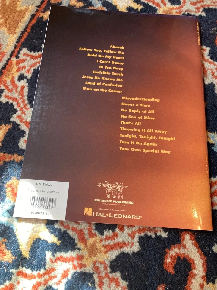THE BEST OF GENESIS easy guitar songbook orig NOS ship tomorrow - Image 2 of 2