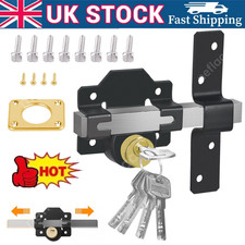 50/70mm Double Long Throw Gate Lock with 5 Keys for Garden Locking Both Sides