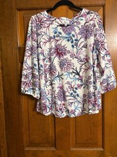 Kim Rogers Petite Large Fuchsia and Blue 3/4 ...