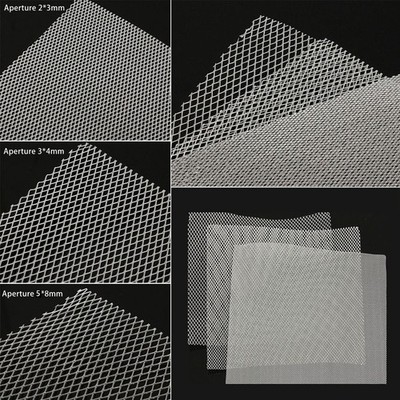 2 Sheets Aluminum Wire Mesh Modelling Car Grill Metal Fine Medium Coarse 10''x8''