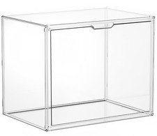 Clear Stackable Storage Bins, Acrylic Display Case, X-Large,