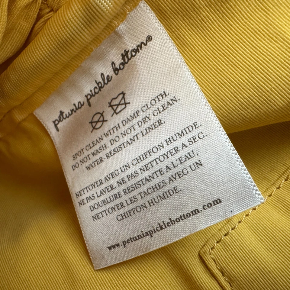 PETUNIA PICKLE BOTTOM 'Sashay Satchel' Fabric Backpack Diaper Bag Yellow Floral - Image 3 of 4