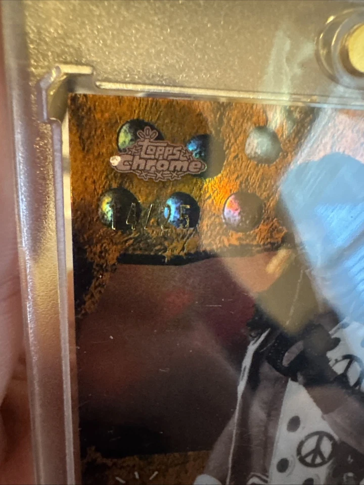 2025 Topps Chrome X Cactus Jack # 80 naranja refractor 13/25 Foto 2 de 3