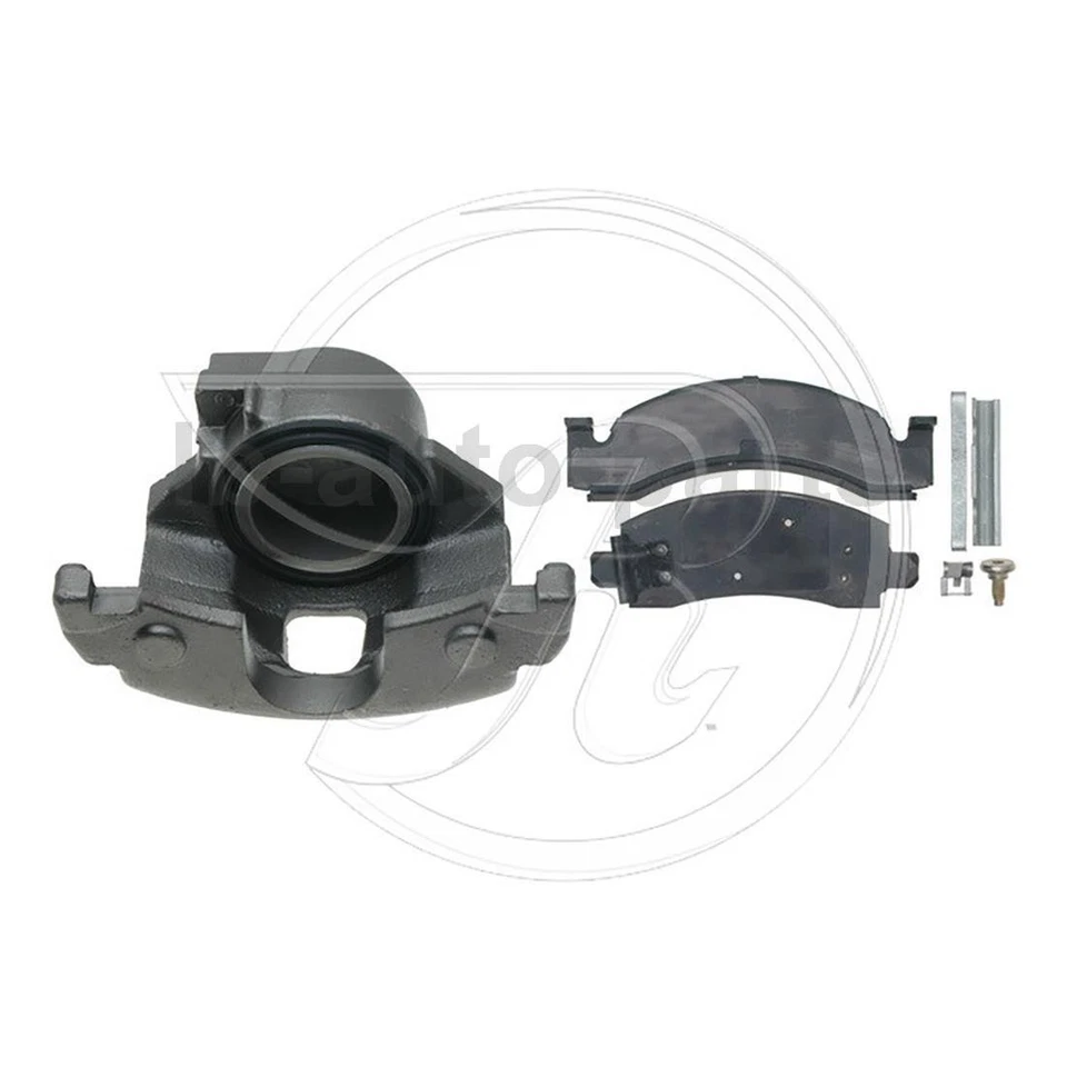 Pinça de freio dianteira com mangueiras para motorista passageiro lateral compatível com Chevrolet C3500HD 6,5L - Imagem 3 de 4