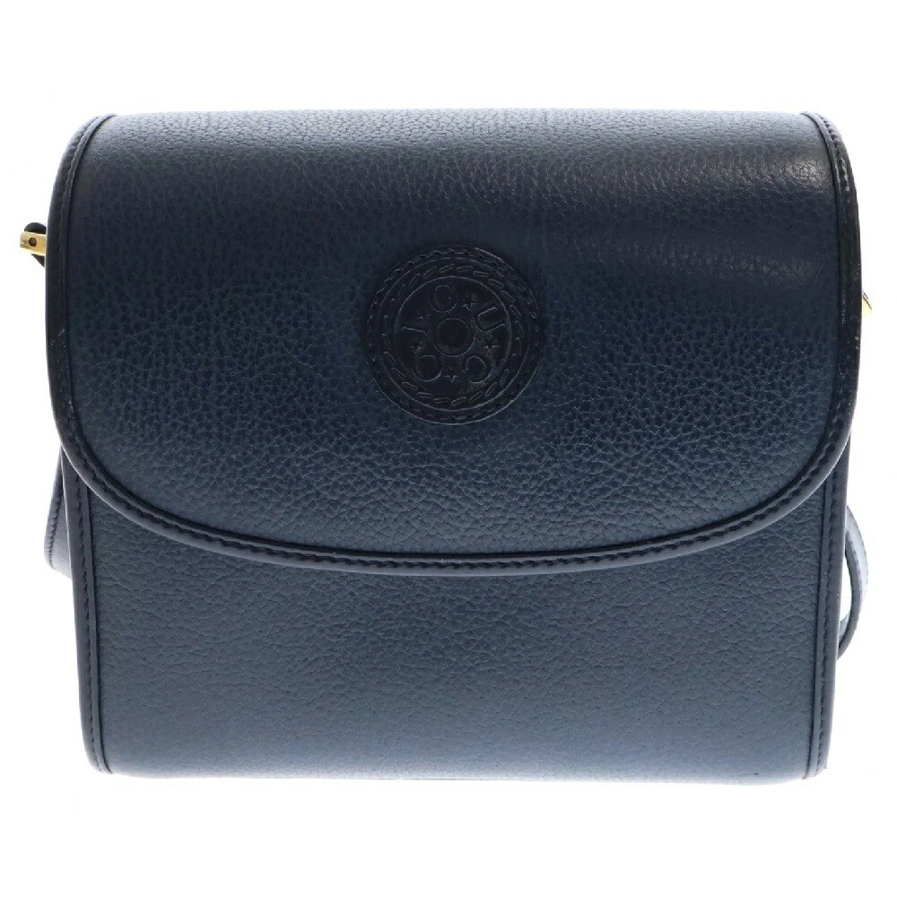 Gucci ancien sac bandoulière cuir bleu 007 14 0106 femme état d'usage B