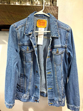 Levi Strauss Co. Kids Blue Denim Jacket XL 46" Chest Button Point Collar