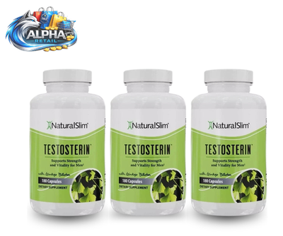 #ad #ad Natural Slim Testosterin Men#x27;s Multivitamins Booster 180 Capsules Pack of 3 $42.99