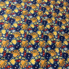 cotton fabric lot -2 Yards And 32 - Ocean