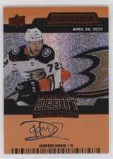 2023-24 Upper Deck Credentials Orange 16/45 Hunter Drew #DTAA-HD Auto 1e7g