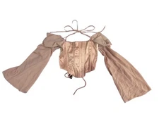 Off-Shoulder Satin Corset Top