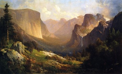 Thomas Hill A View Up Yosemite Valley 1871 17''x 22'' Archival Art Print