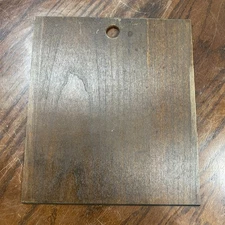 Vtg New Haven Bracket Clock Back Door Wood Panel 10 1/2” x 9 3/16”