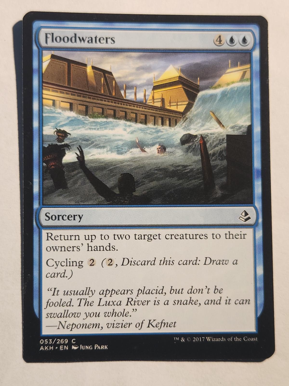 Floodwaters 53 Amonkhet Magic: The Gathering Common LP