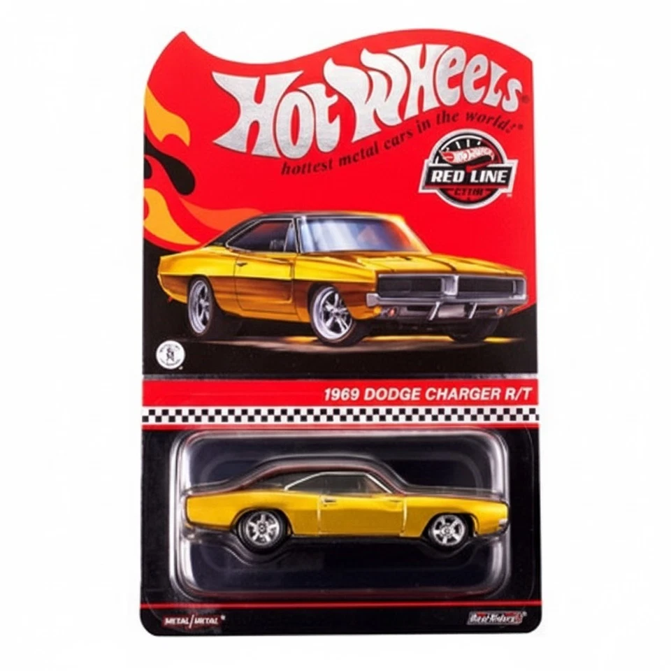 Dodge Charger R/T amarillo Spectraflame 1969 exclusivo de Hot Wheels 2023 RLC Foto 4 de 4