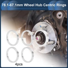OD 78.1mm to ID 67.1mm Car Wheel Hub Centric Rings Aluminium Alloy 4Pcs