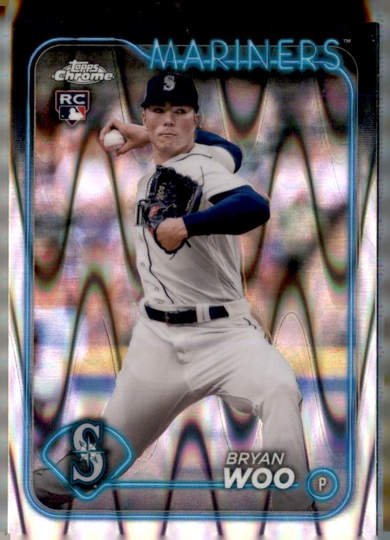 2024 Topps Chrome #172 Bryan Woo Raywave Refractors