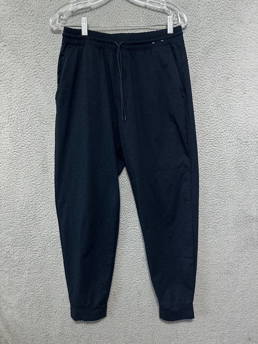 Uniqlo Men's Jogger Sweatpants Size Large Blue Drawstring