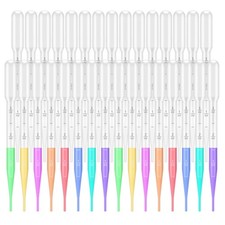 200PCS 3ml Disposable Plastic Transfer Pipettes, Calibrated Dropper Suitable ...
