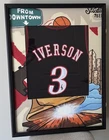 Allen Iverson “Downtown” Framed Autographed Basketball Jersey JSA COA 76ers