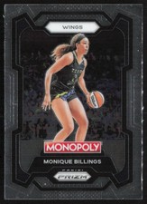2024 Panini Prizm Monopoly WNBA Monique Billings #19 Dallas Wings Y63