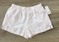 MATE the Label Shorts Womens Medium Pink Organic Linen Everyday Short Elastic